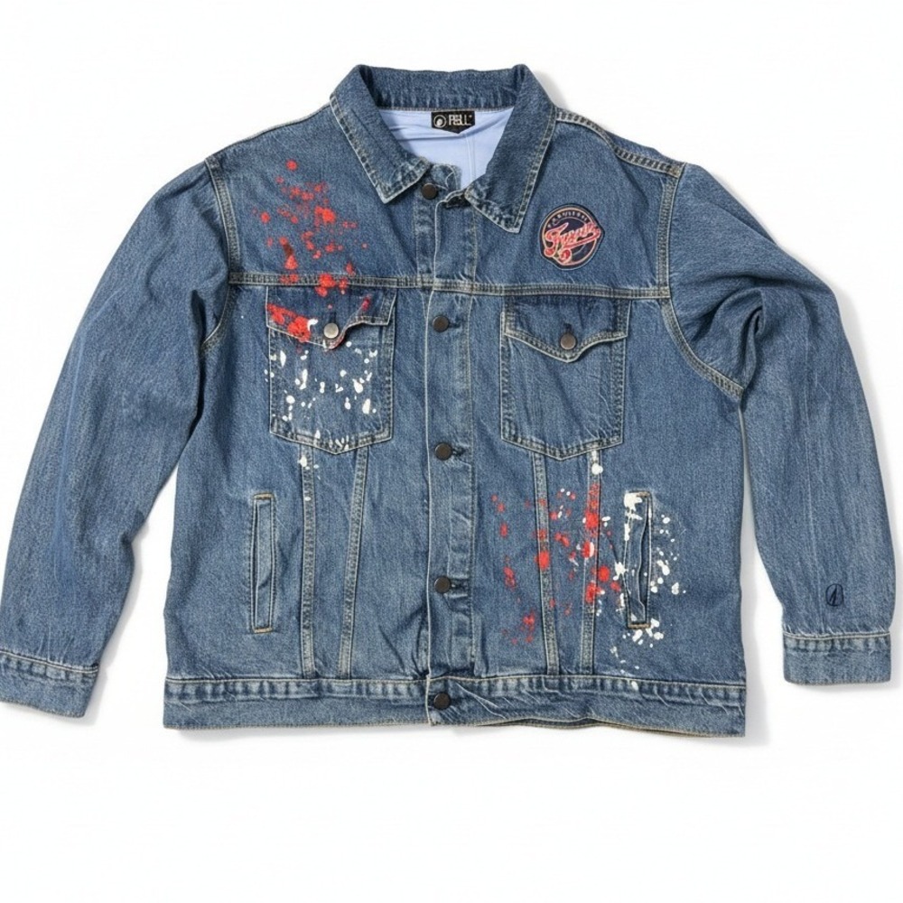 NWT Caitlin Clark #22 Indiana Fever Custom Denim Jacket WNBA FISLL Trucker XL